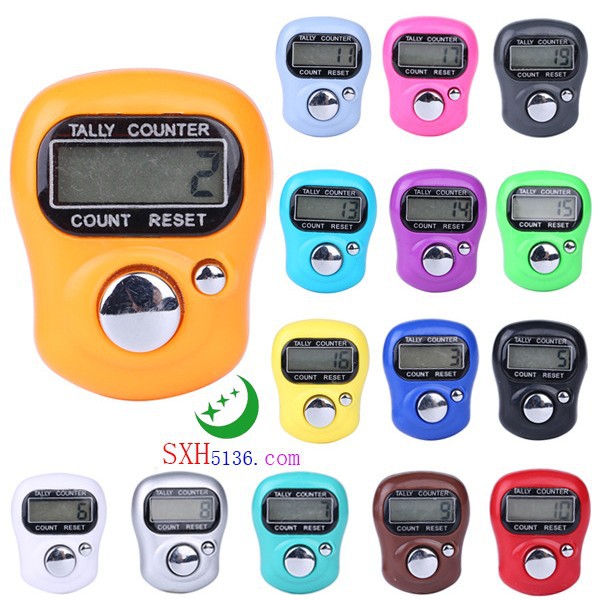 1011 # Five-Digit Mini Finger Counter Electronic Ring Counter Card Installed in Various Colors Ready for Sale