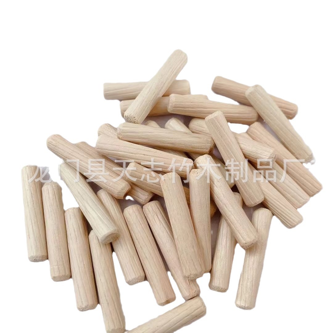 Factory spot connector eucalyptus, lotus, beech, straight grain, oblique, various specifications, round wood, stub, bolt, nail, stick