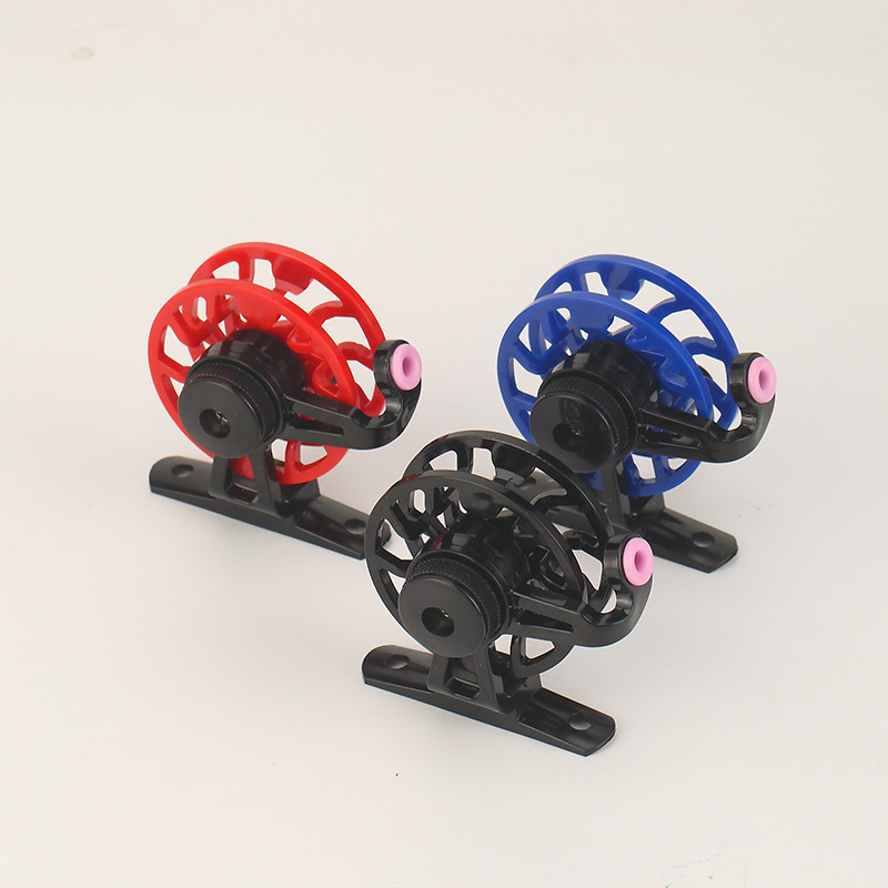 Moleka Plastic Vertical Front Wheel Rock Fishing Wheel Ice Fishing Wheel Fly Fishing Wheel with Unloading Fishing Line Wheel Live Fish Buckle Wholesale