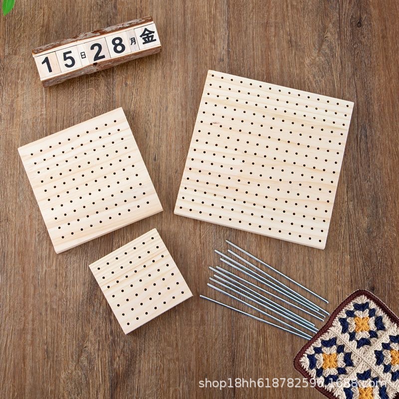 Hand-woven diy hook sheet shaping hand-made knitted wool positioning hole board crochet qualitative board complete set of finished products