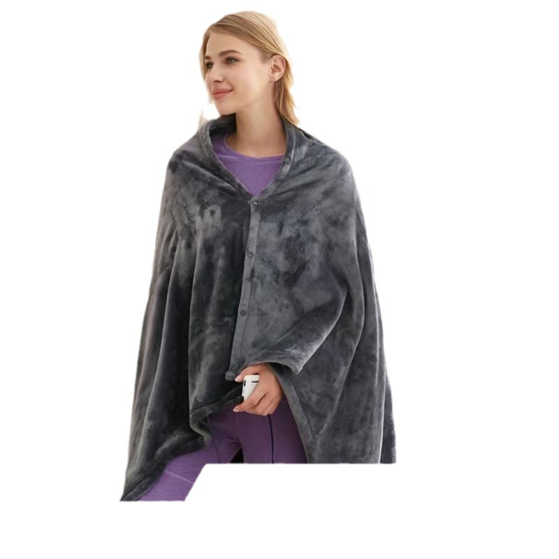 Amazon cross-border electric blanket multi-functional single heating shawl office lunch break nap plush heating blanket