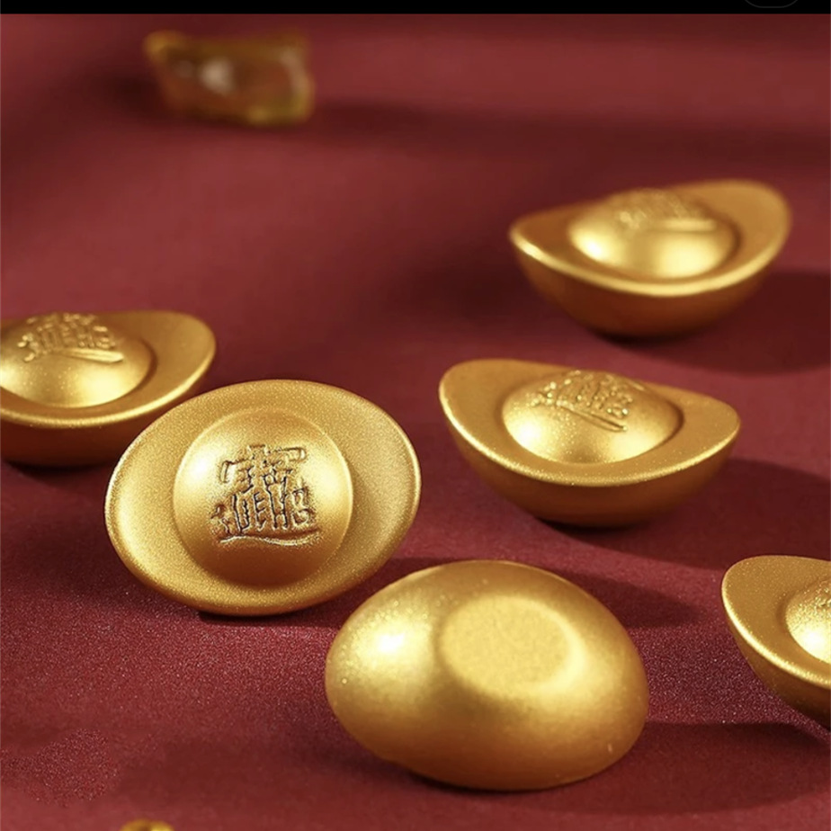 Латунный песчаный золотой слиток, Solid Ornaments, вращающиеся открывающиеся, подарок на новоселье, декоративный слиток