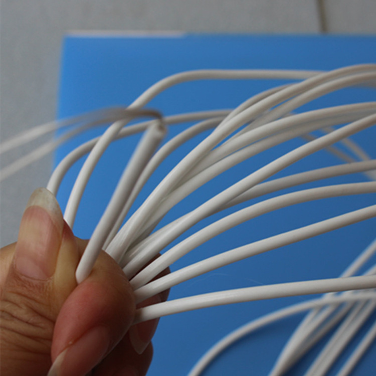 Dongguan Factory Direct Supply 3.0mm White Pvc Core-Spun Rope Kidsren's Skipping Rope Core-Spun Rope Can Be Mixed Batch and Does Not Fade