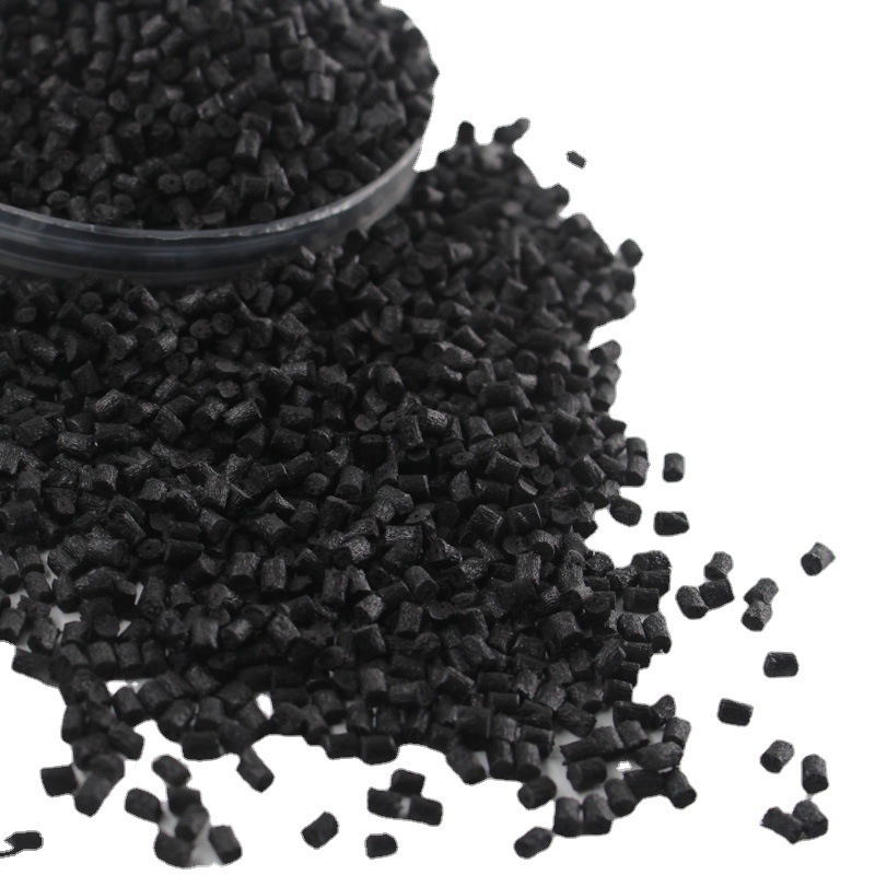 Manufacturer's Spot Black Pa66 Recycled Plastic Particles Black Pa66