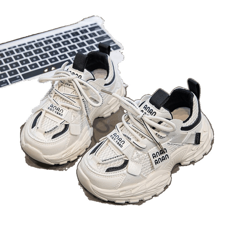 Children's sneaker Spring and Autumn New Girls Mesh Breathable Torre Shoes Explosive Lightweight Boys' Fashion Shoes Student Shoes