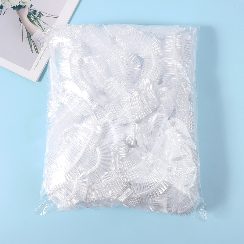 Шапочка для душа, одноразовая, утолщенная, прозрачная, для отелей, гостиничных принадлежностей