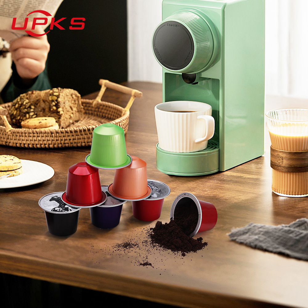 Factory production wholesale disposable coffee machine special capsule with rubber ring aluminum foil film