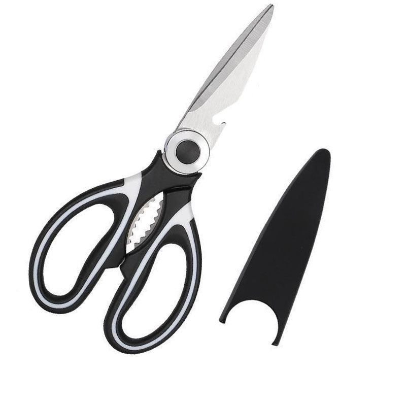 Strong chicken bone scissors kitchen household stainless steel bone scissors meat scissors multi-purpose multi-purpose labor-saving Daily fish killing scissors