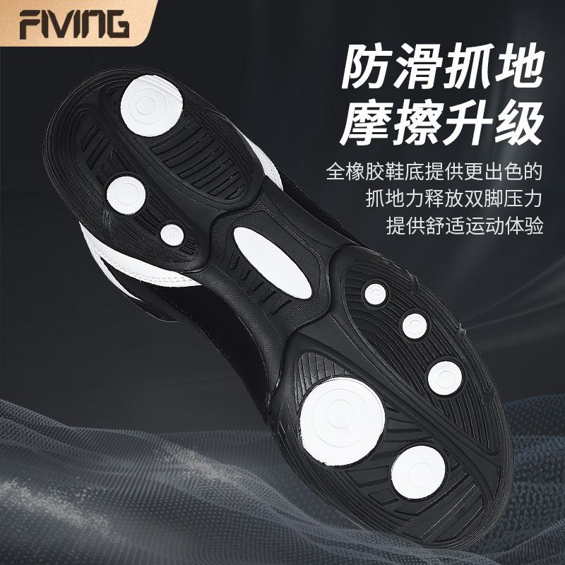 Boxing Shoes Sanda Fighting Training Shoes Professional Wrestling Shoes Men's and Women's Low-top High-top Boxing Shoes Black White White Grey
