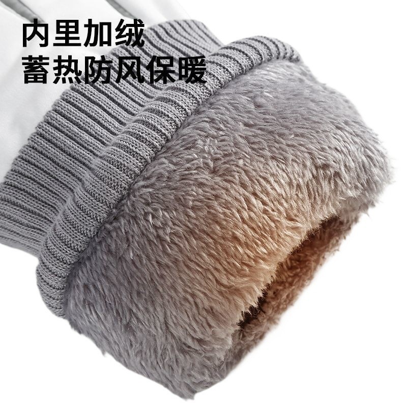 Cross-Border Ski Gloves Winter Velvet Thickened Outdoor Sports Waterproof Anti-Slip Touch Screen Warm Cycling Gloves
