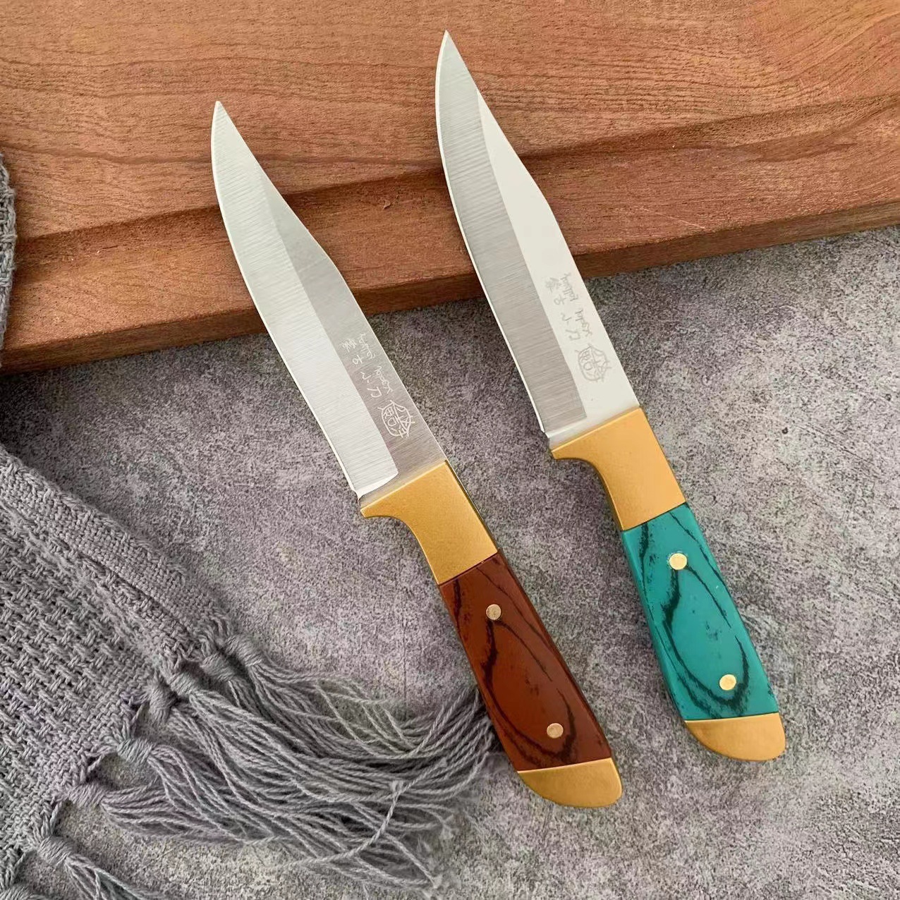 Skin suit Inner Mongolia Hand-held Meat Knife Outdoor Camping Portable Meat Cutting Knife Mini Fruit Knife Meat Cutting Knife