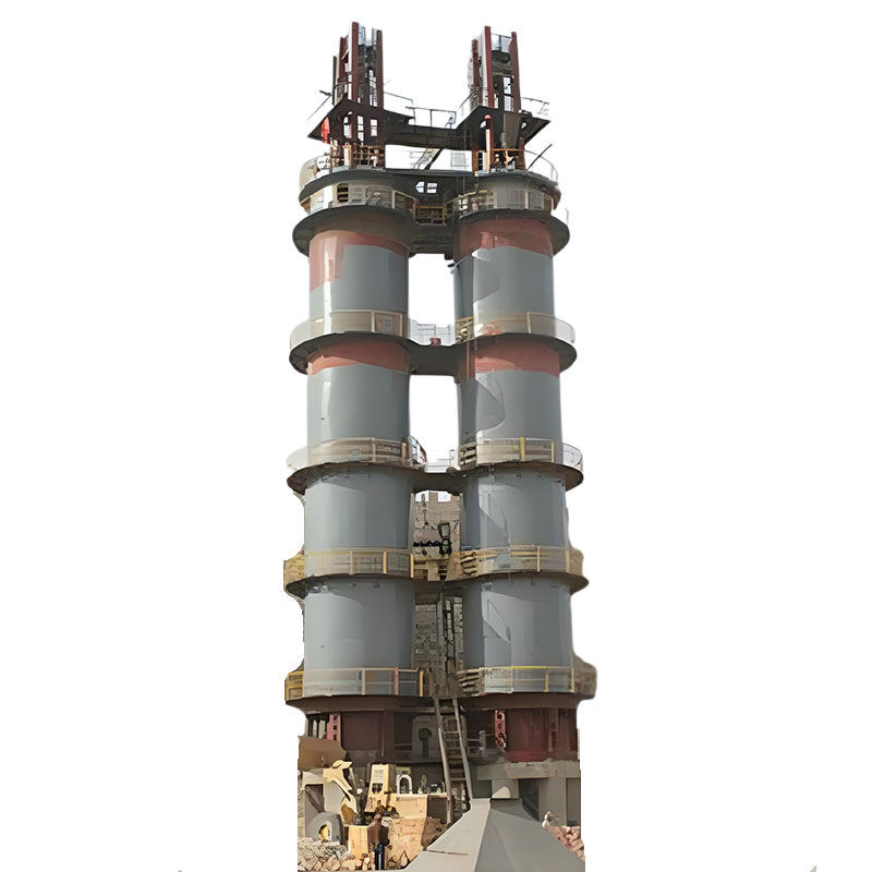 180 тонн активная вертикальная печь для извести, стабильная тепловая система, регулируемая производительность