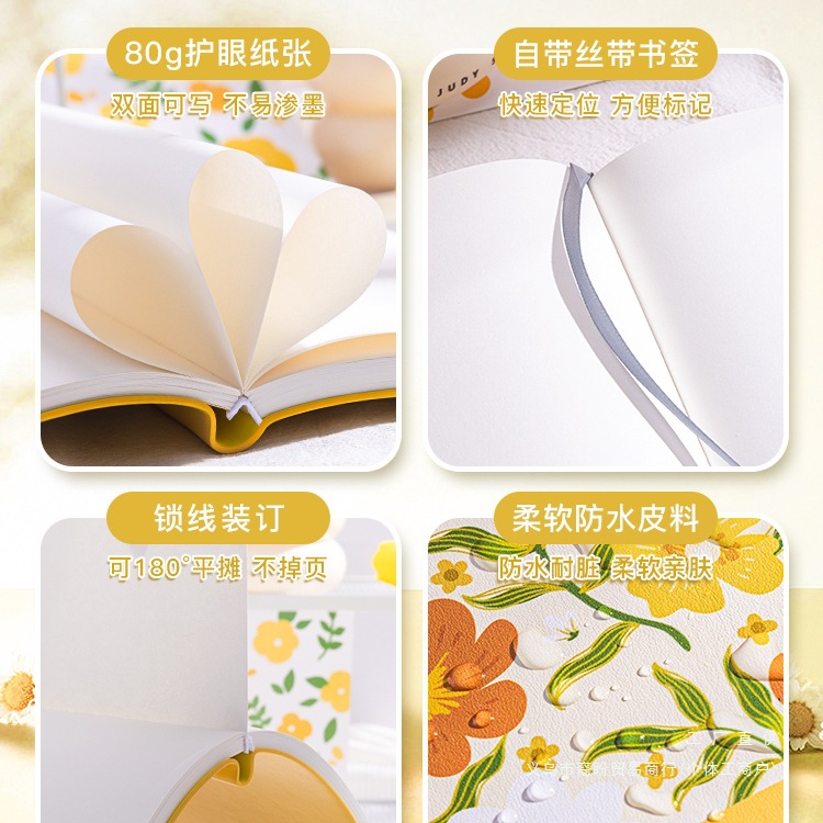 A5 Oil Painting Notebook, High-Looking Blank Book, Museum Seal, Check-In, Travel Stamp Collection, Notebook