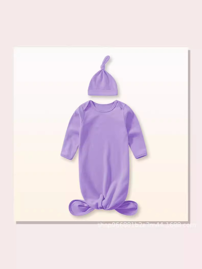 Amazon Cross-Border Hot Selling Customizable Color 40 Count Cotton Dense Root Newborn Swaddling Anti-Kicking Quilt Pure Cotton Baby