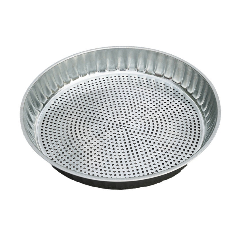 Manufacturer Wholesale White Flower Iron Sieve Integrated Sieve for Drying Goods Thickened Round Sieve Rice Sieve Soil Household Stainless Steel Sieve