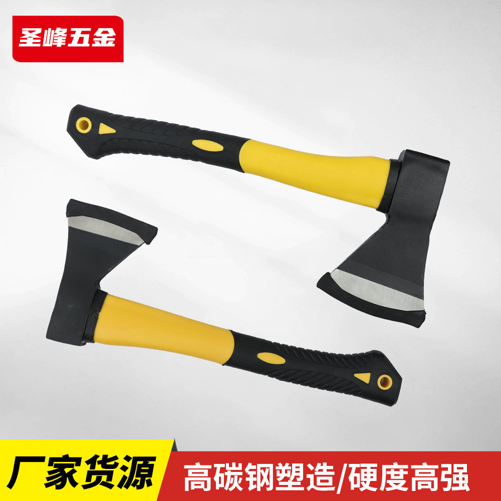 Заводская поставка многофункционального бытового топора с пластиковым покрытием, топор для рубки деревьев, профессиональный пластиковый топор оптом