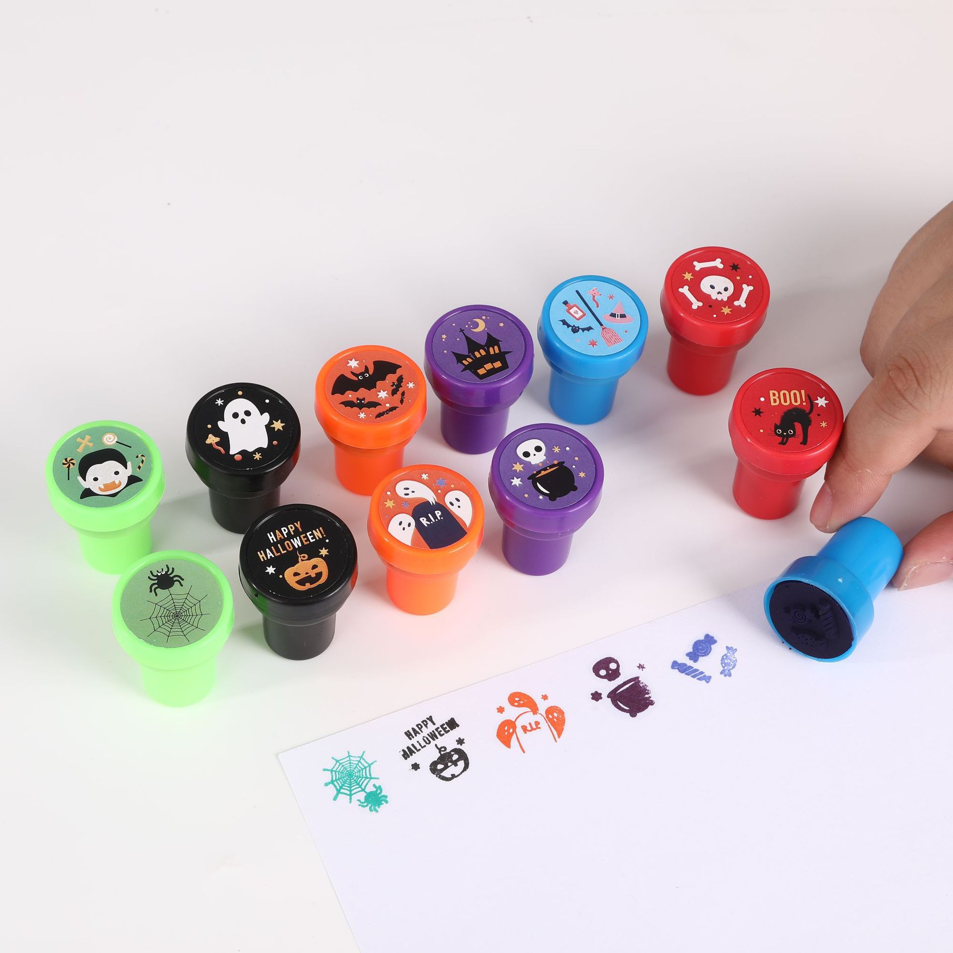 Cross-Border Halloween Pattern Stamps, Ghost Festival Funny Stamps, Children's Cartoon Holiday Gift Stamps