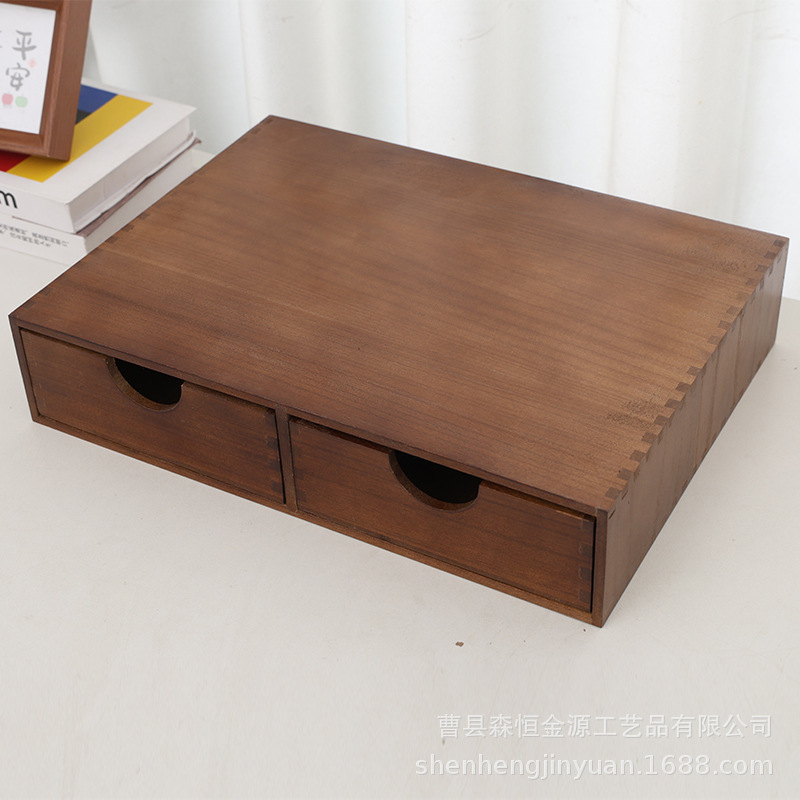 Desktop Coffee Capsule Storage Box Cross-border Tea Room Compartment with Drawer Coffee Machine Base Bracket Storage Box