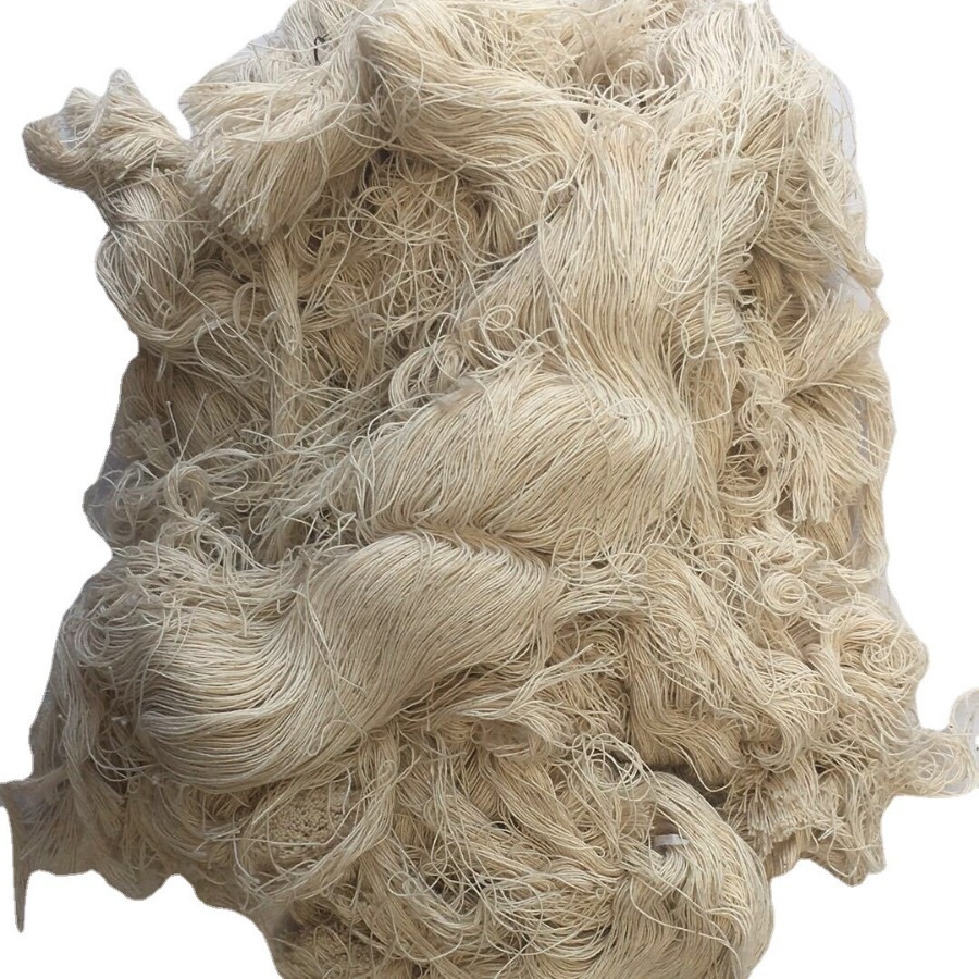 Cotton Yarn Wholesale Waste Cotton Yarn White Wiper Machine Yarn Head White Silk Water Absorption and Oil Absorbing Industrial Supplies Oil Field Wiper Yarn
