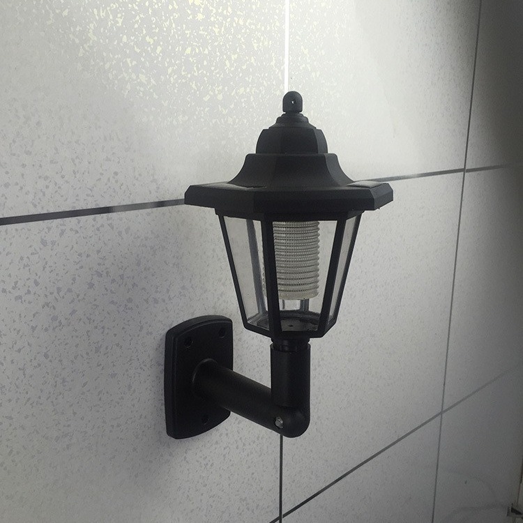 Кросс-бордерная солнечная шестигранная настенная лампа, дворцовая лампа, садовая лампа, уличное освещение, контроль, новая декоративная лампа для виллы