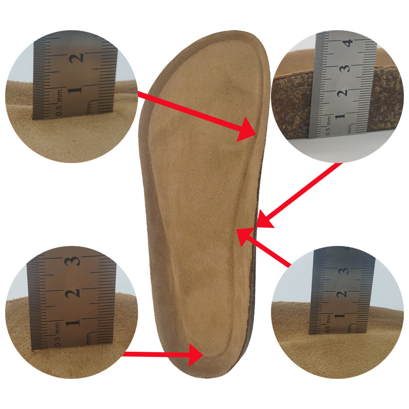 KM-2402 factory direct high quality PVC cork midsole suede veneer in stock support order