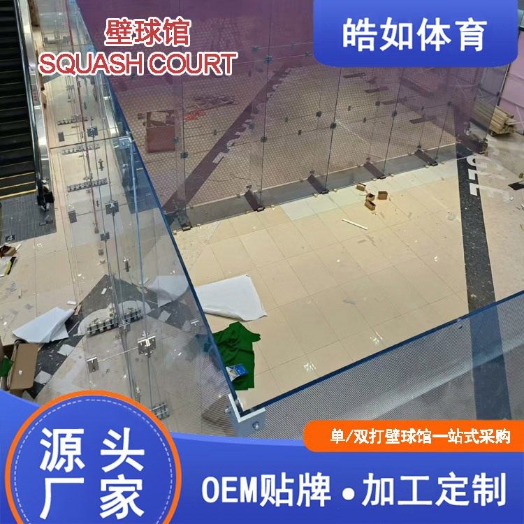 Panoramic Glass Gecko Hall with Sports Wooden Floor, 12mm Tempered Glass Block Soundboard Professional