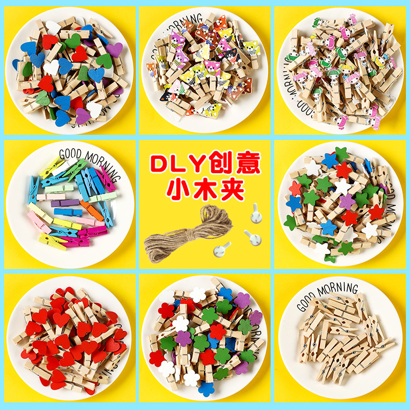 Декоративные деревянные зажимы для фото, набор для стенда