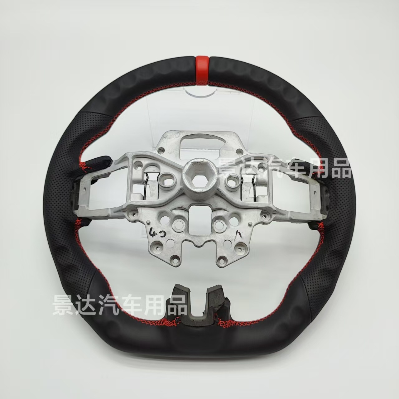 Suitable for Ford Mustang 18-21 with full leather car steering wheel upgrade modification 15-17 interior accessories
