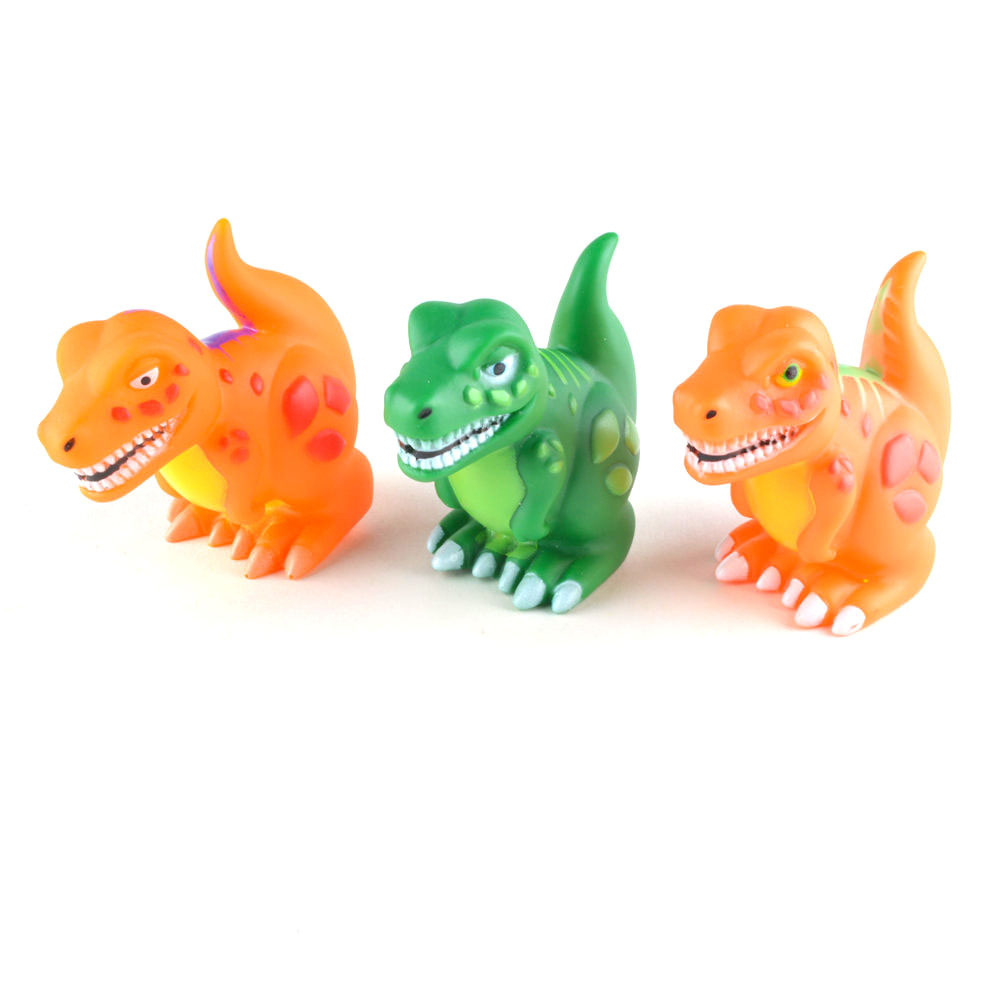 Factory Direct Sales Cross-Border Pvc Environmentally Friendly Vinyl Bath Toys for Kidsren and Boys Bathing Swimming Floating Doll Dinosaur