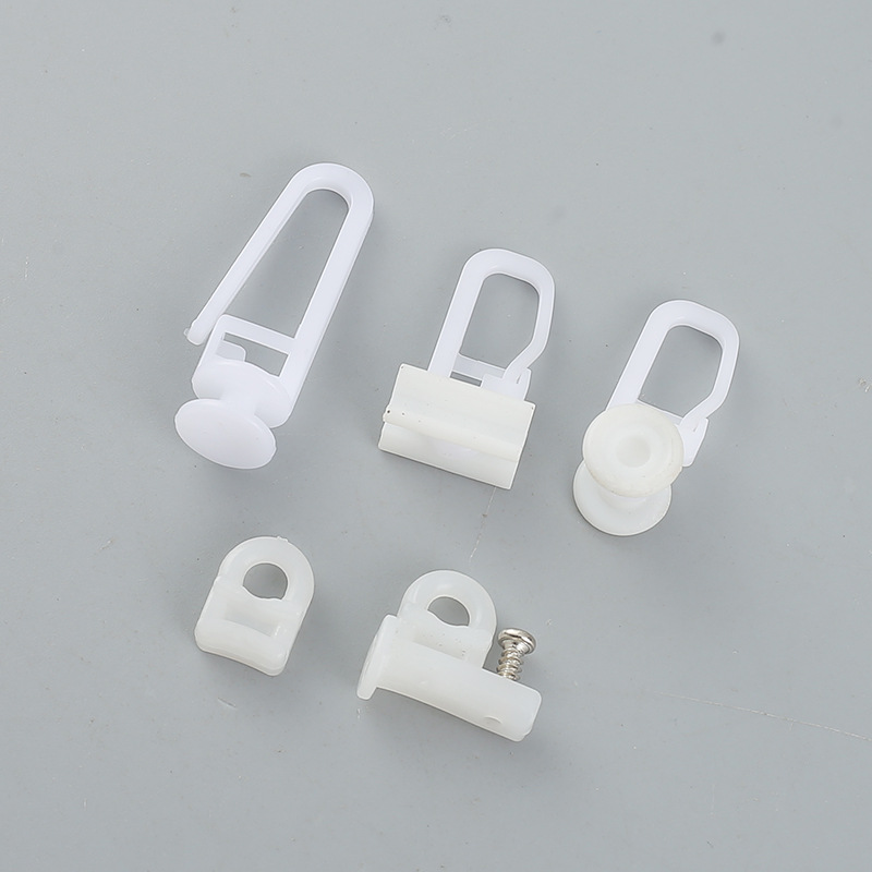 Nano Wheel Curtain Balcony Bedroom Pulley Buckle Curtain Track Hook Accessories Thickened Material Curtain Pulley