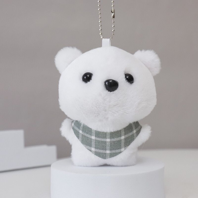 Wholesale scarf bear doll cute wind key chain plush pendant girls small gift accessories doll machine doll