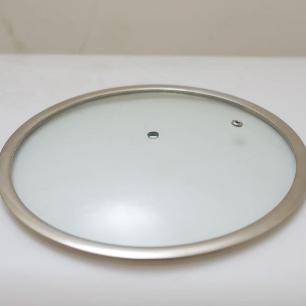 Factory Customized T-Shaped Tempered Glass Lid, High Temperature Resistant Household Glass Lid, Wide Edge Lid, Pot Lid Manufacturer Wholesale