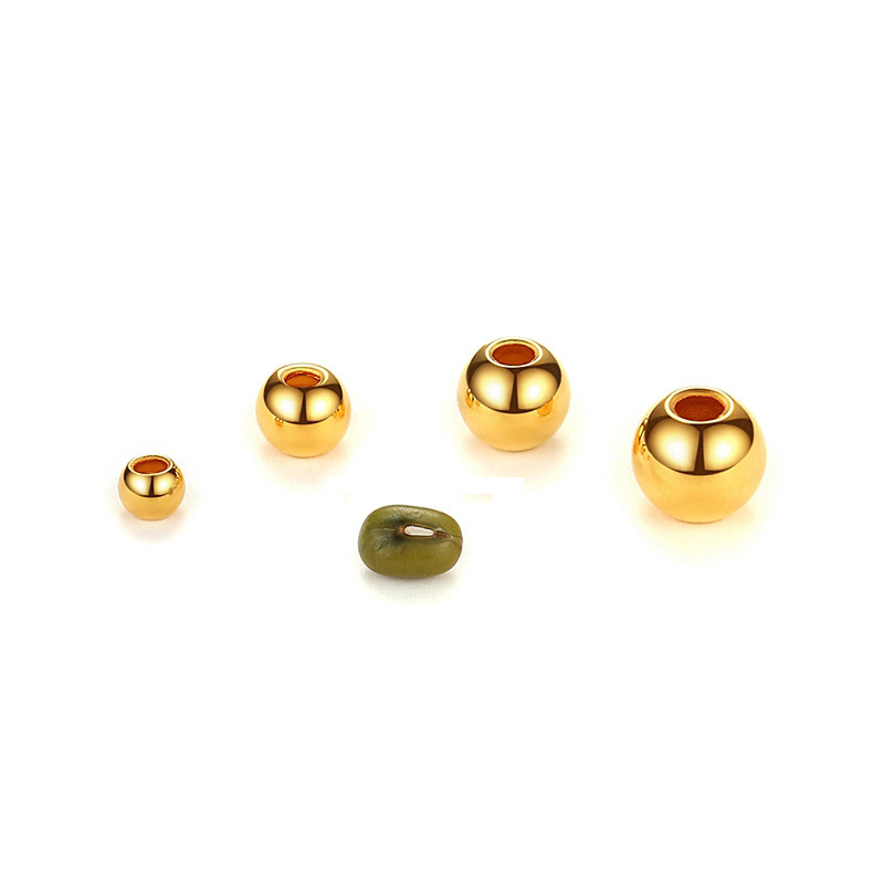 Pure Gold 999 Transfer Bead Bracelet Women's Bracelet DIY Accessories Jewelry Gold Beads Jewelry Water Shell Gold Jewelry Wholesale Model