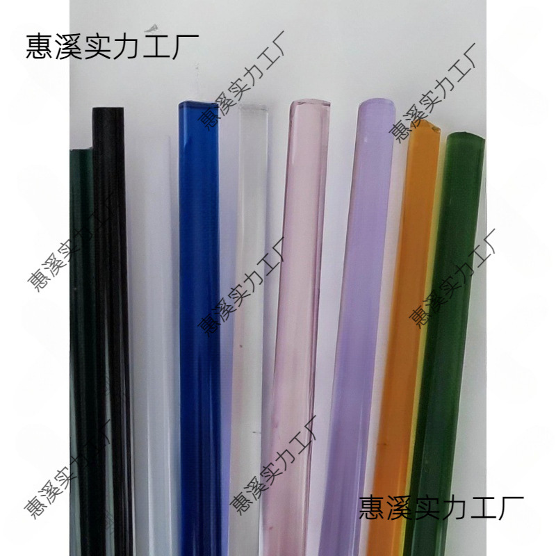 High borosilicate glass rod Glazed lamp glass can be fired hard material handmade DIY raw material colored glass rod solid