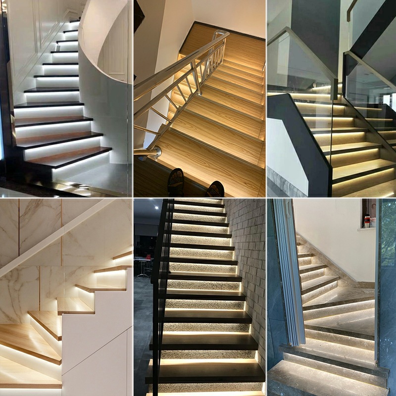 Internet Celebrity Stair Step Light Sensor Controller Step Light Bus Intelligent Wiring-Free Color-Changing Handrail Running Water Light
