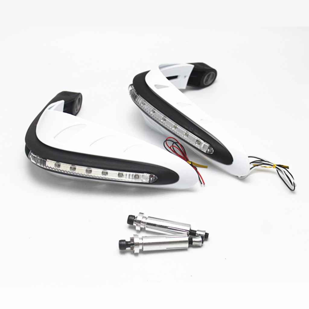 Motorcycle Accessories with Light Handguard Off-Road Vehicle Modified Windshield Handguard Anti-Fall Handguard 22mm with Light Handguard