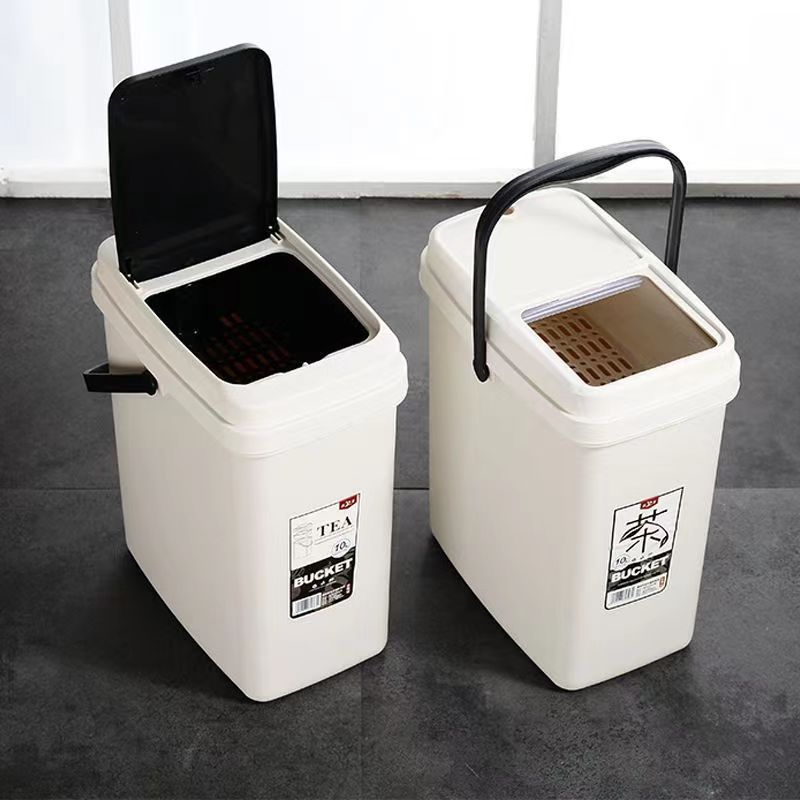 Tea Bucket Tea Dregs Bucket Tea Bucket Tea Set Drainage Bucket Plastic Tea Bucket Kung Fu Tea Set Living Room Household Tea Tray Bucket
