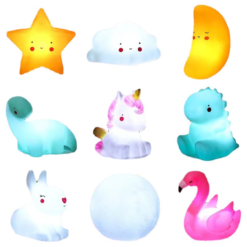 Ins Creative Hot Selling Mixed Night Light Stall Ring Holiday Atmosphere Light Small Gifts for Friends and Girlfriends