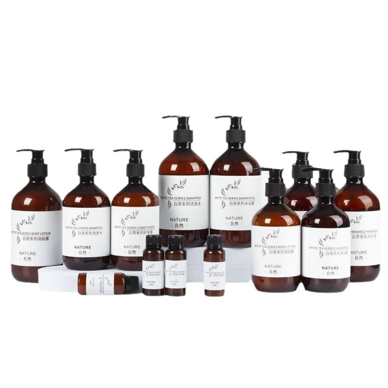 Hotel Disposable Shampoo and Shower Gel, Hotel and B&B Special White Tea Scented Large Bottle Shampoo Small Bottle Wholesale