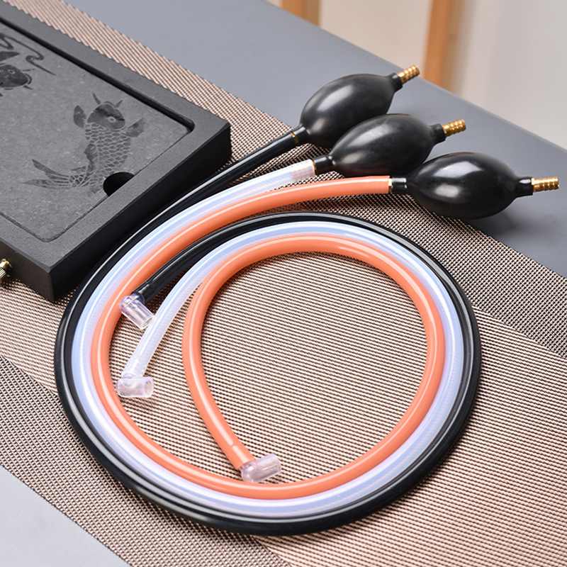 Tea tray food grade silicone drain pipe kung fu tea supplies accessories outlet pipe tea table several suction water ball wholesale