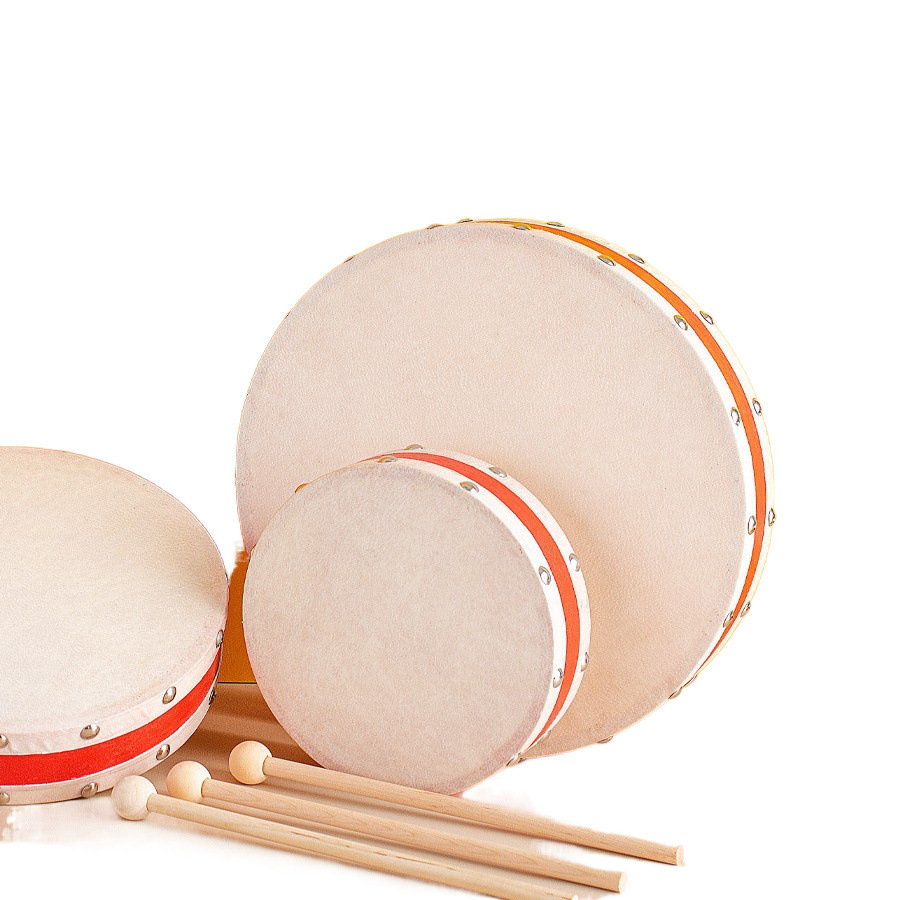 Orff Percussion Double-sided Sheepskin Drum Tambourine Kindergarten Teacher Xinjiang Dance Test Tambourine Tambourine Tambourine