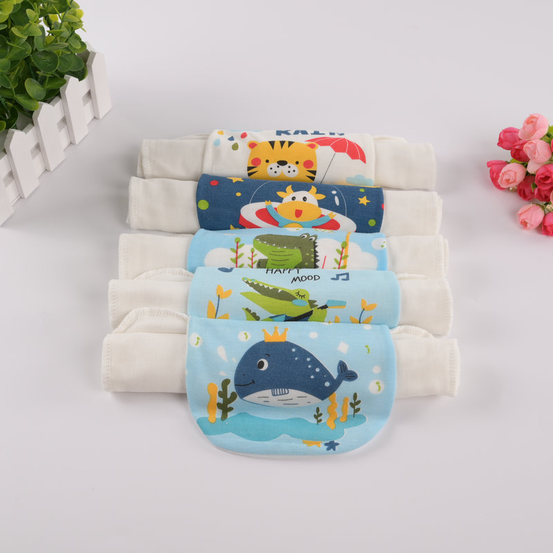 Baby sweat towel girls summer kindergarten baby 1-3 years old cotton gauze boy sweat towel pad back towel wholesale