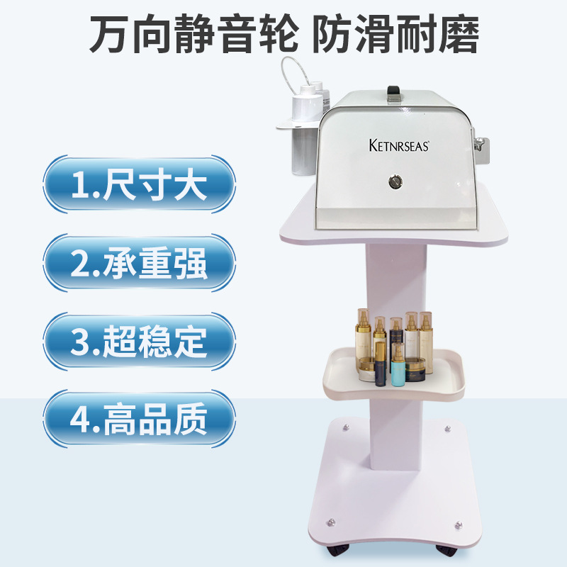 Wholesale beauty instrument trolley small bubble base shelf tool cart beauty salon dedicated mobile storage rack