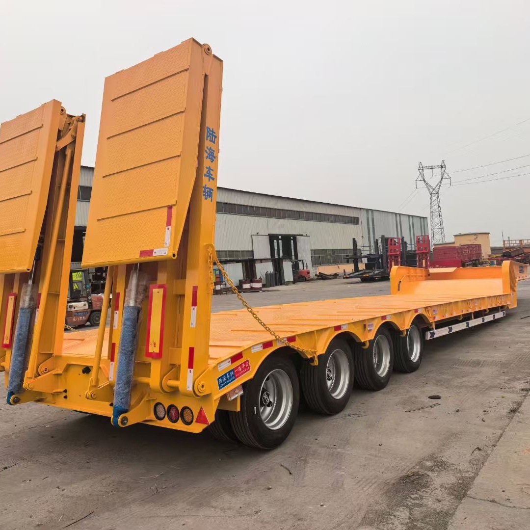 Supply 13.75m Large Plate Transport Semi-Trailers, Flatbed Semi-Trailers, Container Flatbed Transport Semi-Trailers