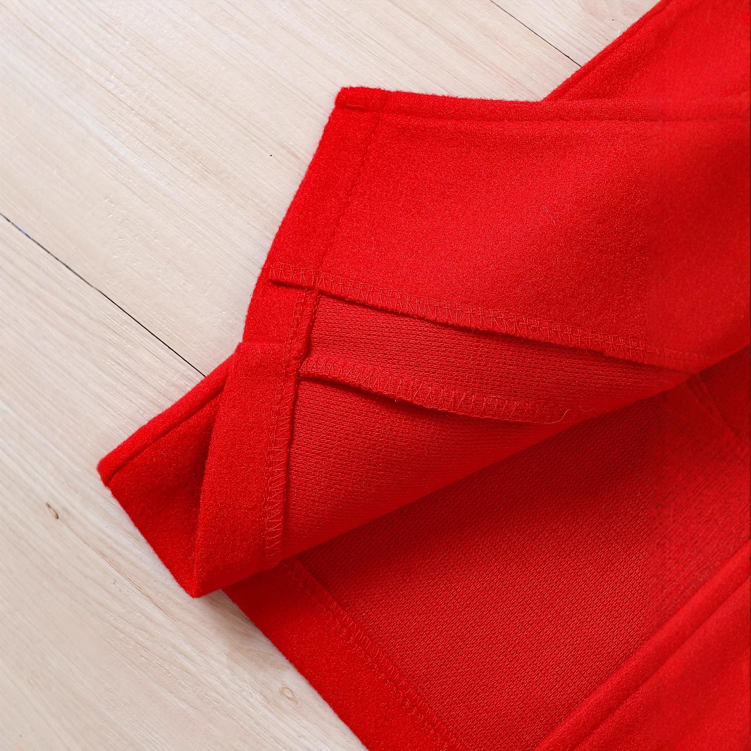 New Style Mid-Length Coat for Older Girls with a Turn-Down Collar, Sweet Solid Color Children's Coat for Autumn and Winter 2024