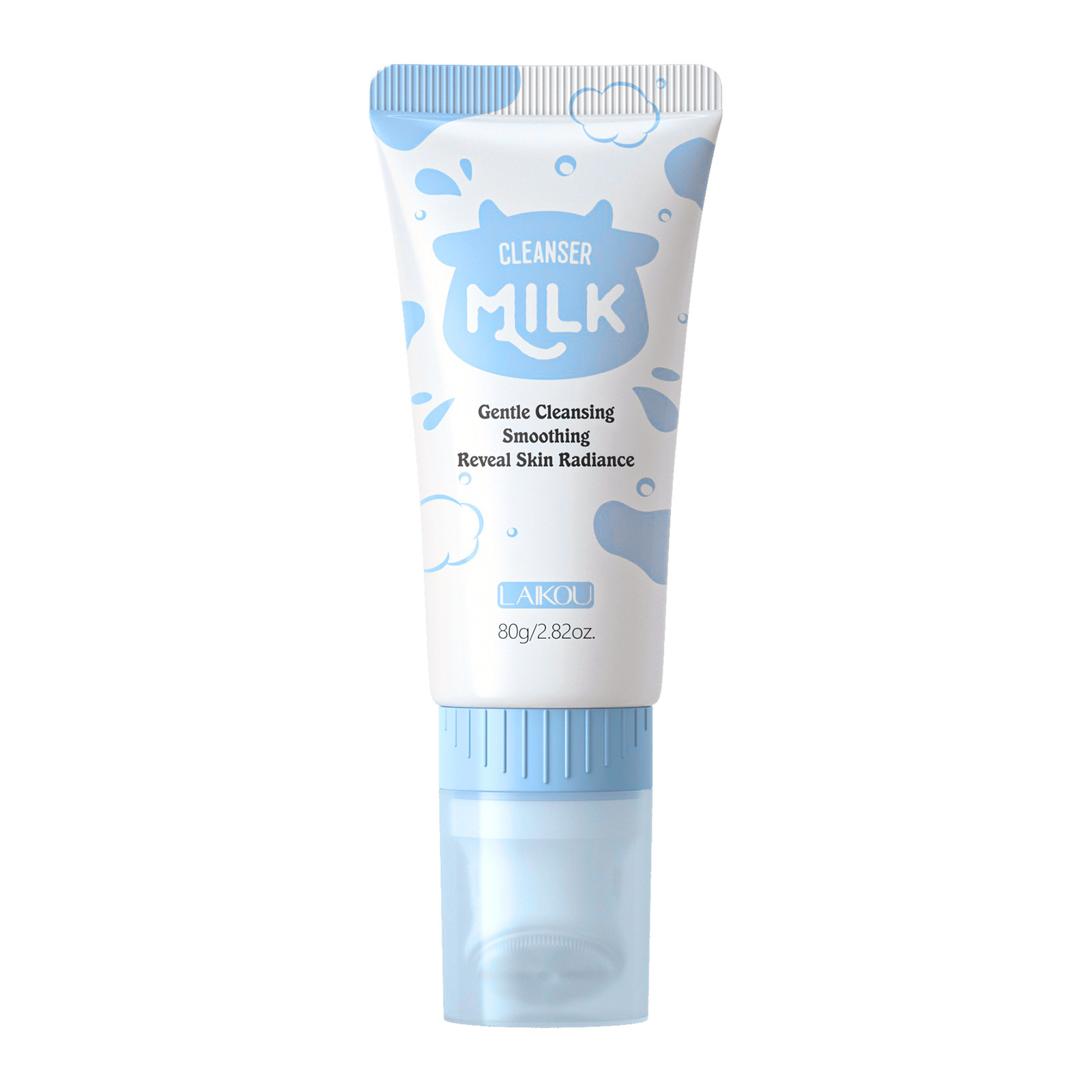 Cross-Border Laikou Milk Facial Cleanser 80g Hydrating, Moisturizing, Cleansing Pores and Moisturizing Cross-Border Export Facial Cleanser