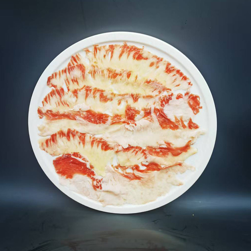 Baoda Snowflake Chest Oil 100g Whole Box 50 Bags Halal Food Pickled Semi-Finished Beef Hot Pot Ingredients Wholesale