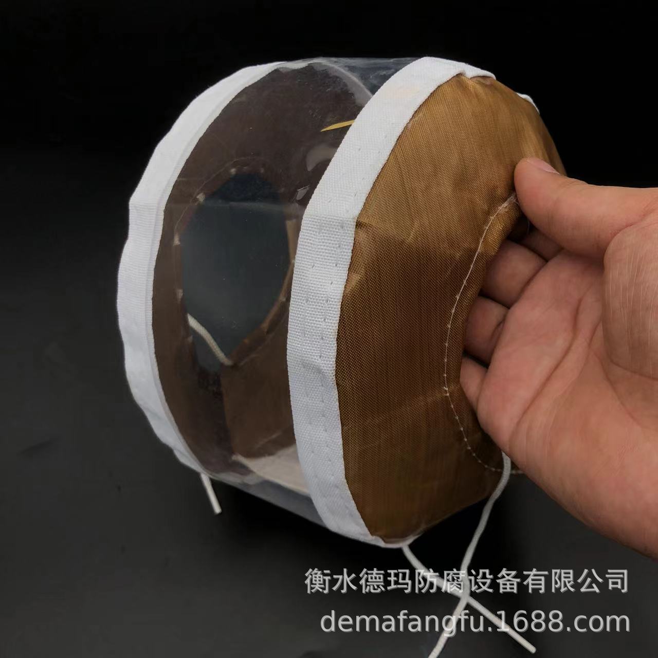 Dema Teflon transparent flange protective sleeve anti-leakage corrosion PTFE high temperature resistant acid and alkali