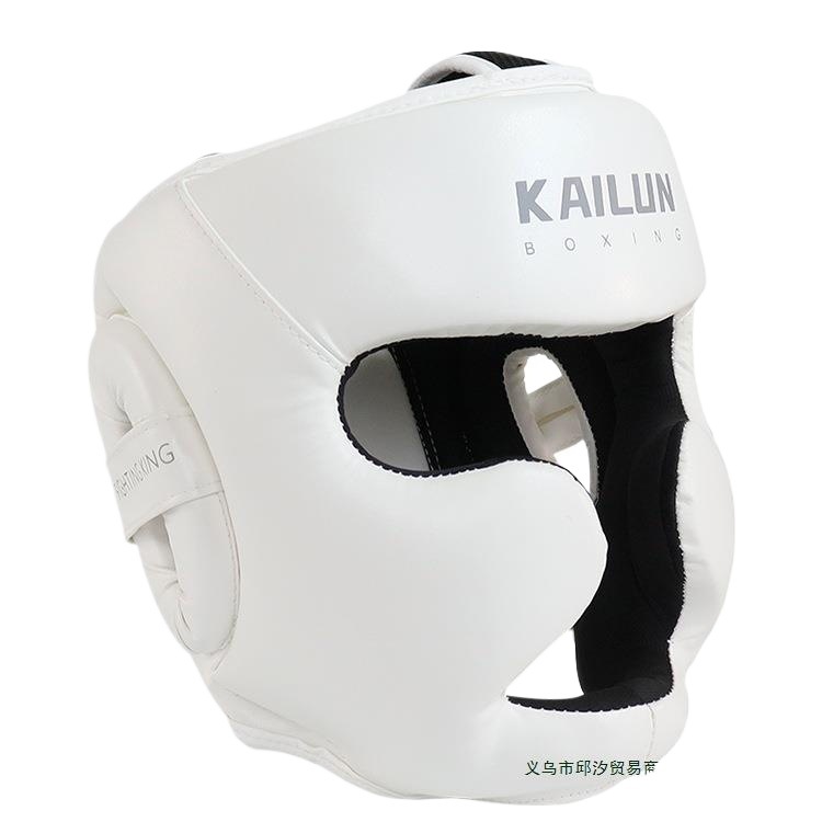 Boxing Helmet for Adults and Children Actual Combat Head Protection Sanda Muay Thai Boxing Competition Head Protective Cover Monkey Face Sanda Protective Helmet