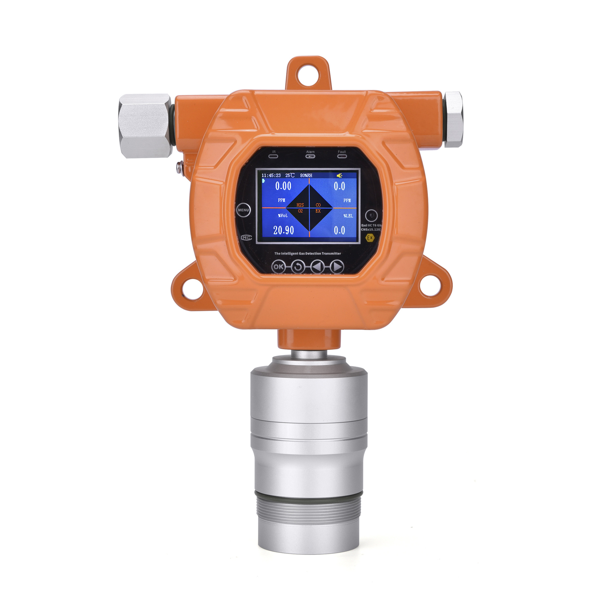 Fixed nitric oxide detector high performance NO gas online monitoring alarm